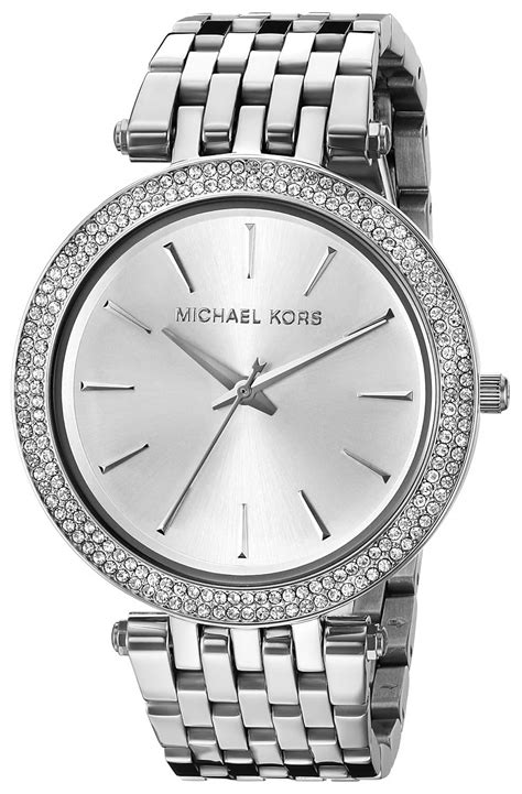 michael kors diamond watch silver|michael kors diamond watch women's.